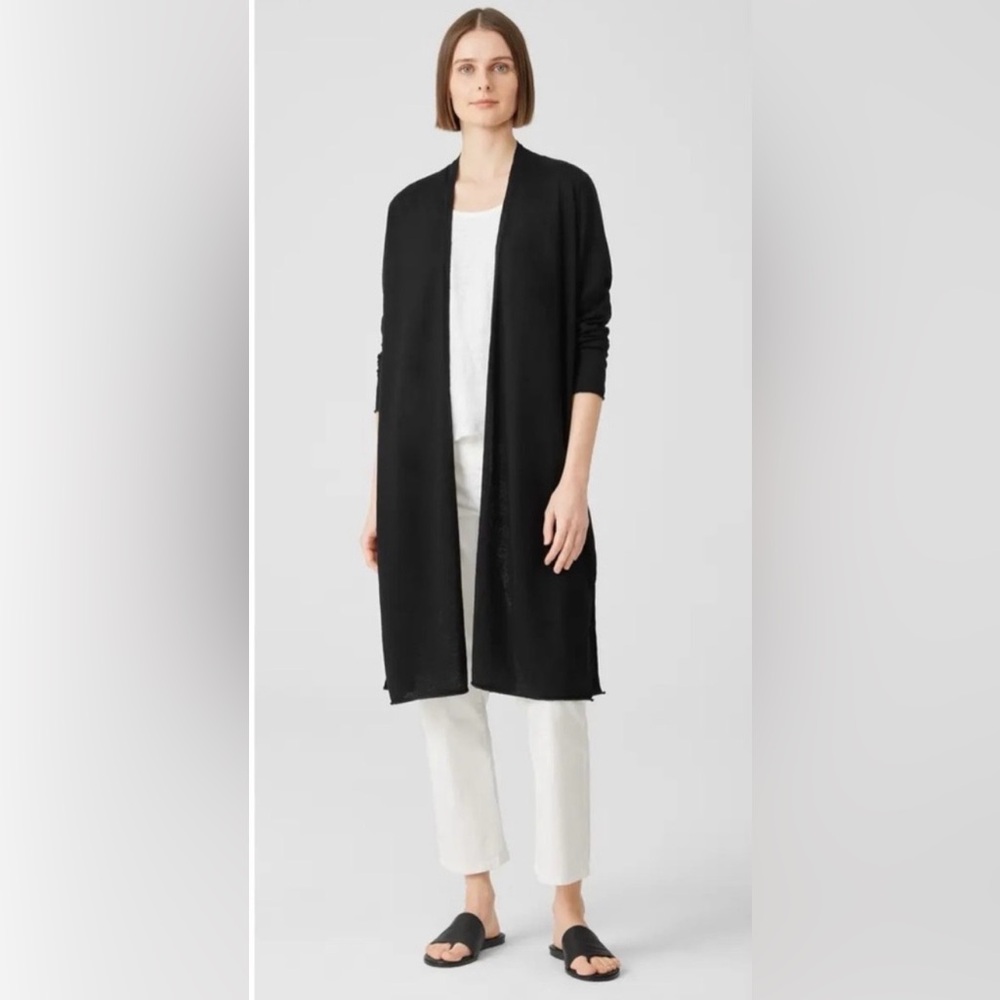 Eileen Fisher simple long cardigan